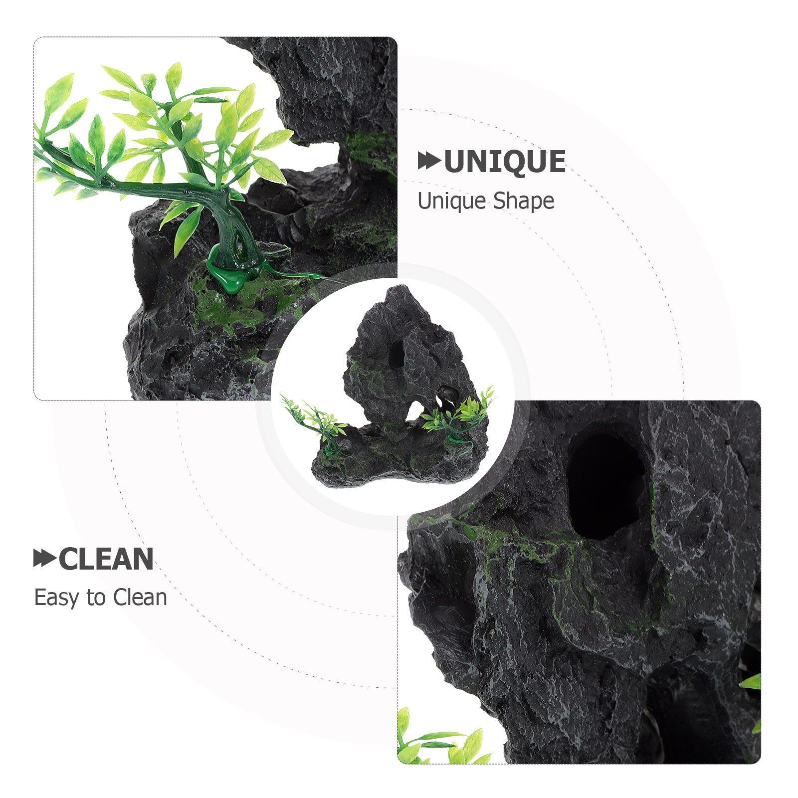 Large Resin Mountain Aquarium  - Aquarium Fish Japanese review and price