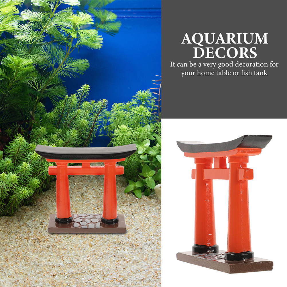 2Pcs Japanese Resin Torii Gate - Aquarium Fish Japanese review and price