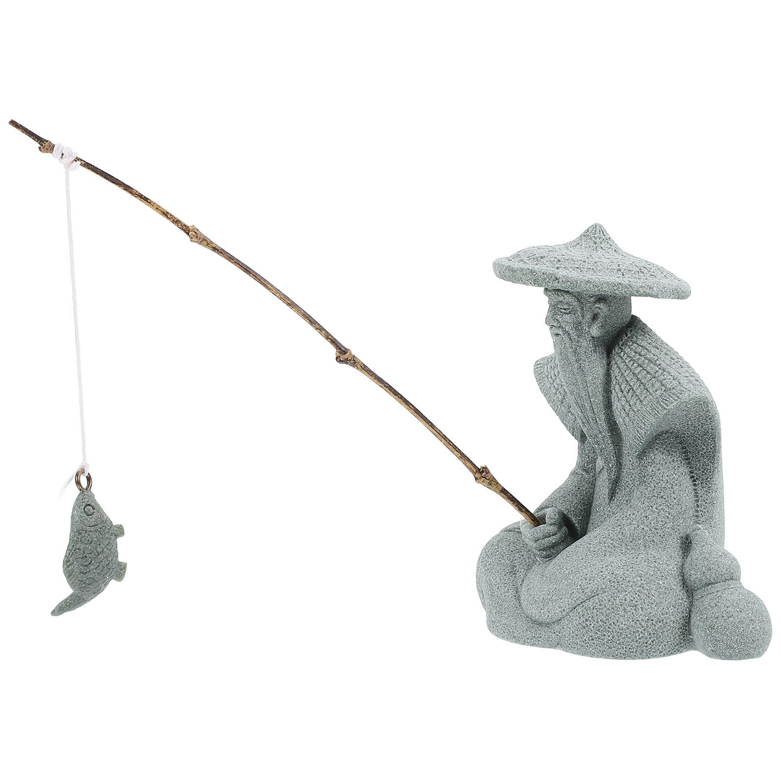 Detailed Resin Fisherman Statu - Aquarium Fish Japanese review and price