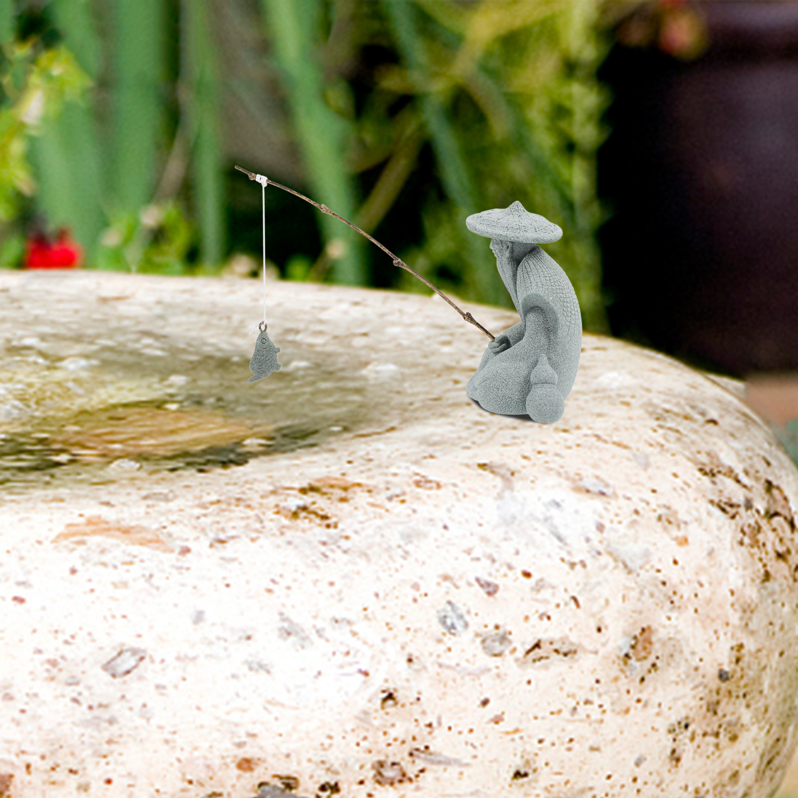 Detailed Resin Fisherman Statu - Aquarium Fish Japanese review and price