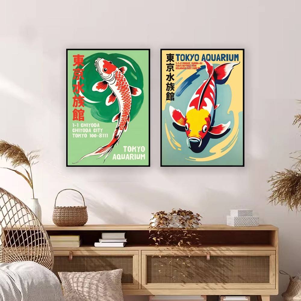 Tokyo Aquarium Koi Fish Paper  - Aquarium Fish Japanese review and price