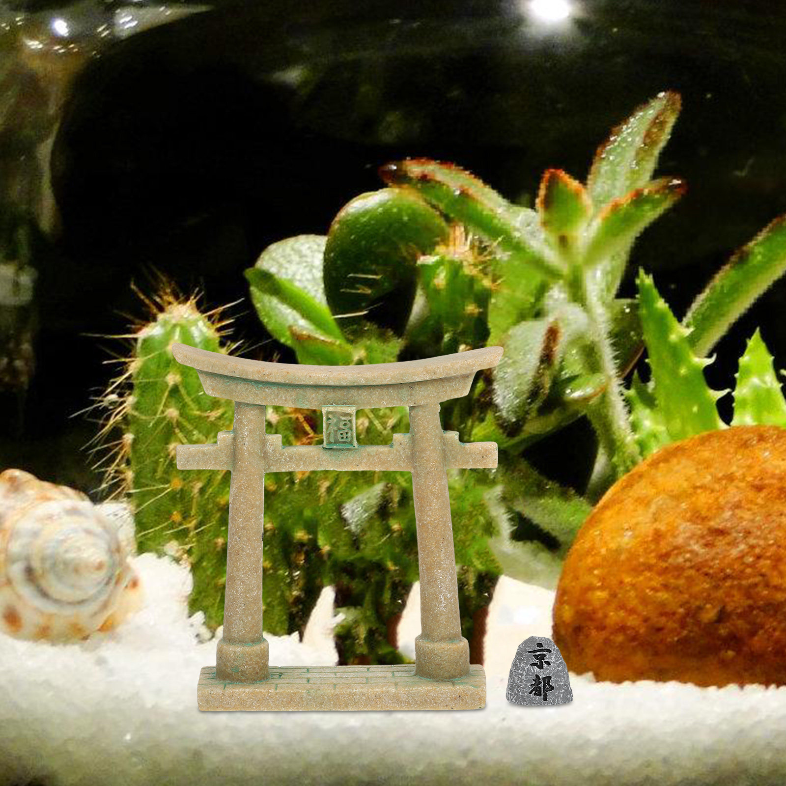 Miniature Japanese Torii Gate  - Aquarium Fish Japanese review and price